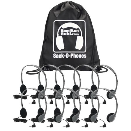 HAMILTON BUHL HamiltonBuhl Sack-O-Phones  10 HA2 Personal Headsets  Foam Ear Cushions in a Carry Bag SOP-HA2